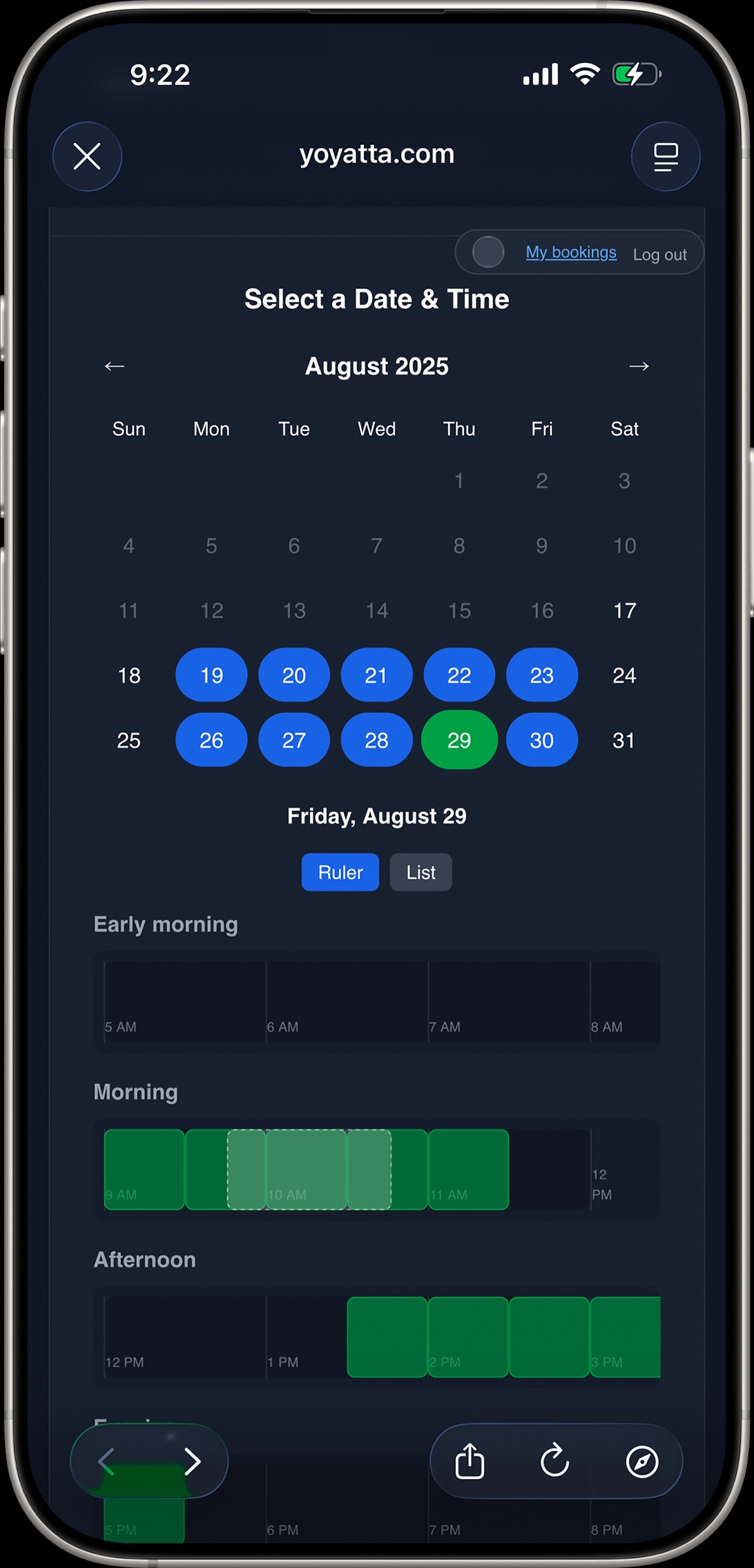 Time/date picker